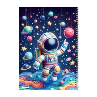 دفتر مشق 50 برگ آلبالو طرح فضانورد فانتزی کد 2377