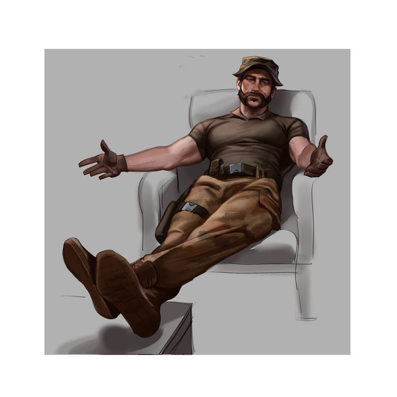 استیکر لپ تاپ و موبایل مدل بازی طرح کال اف دیوتی کاپیتان پرایس Call of Duty Captain price کد 3935