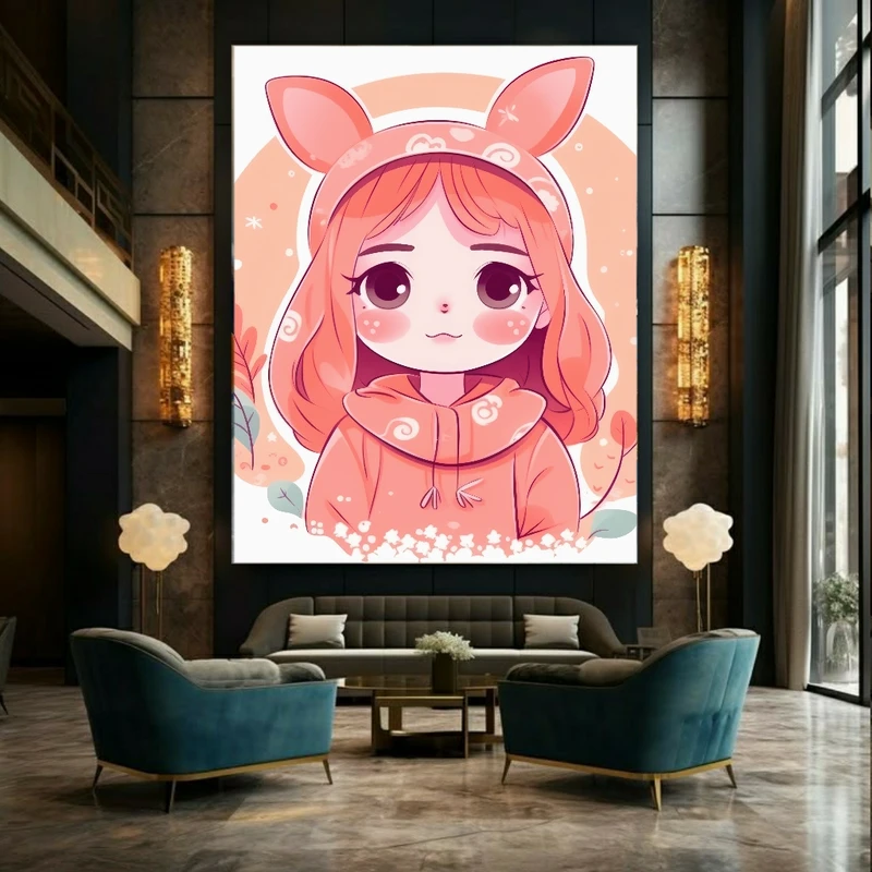 پوستر طرح مخمل شخصیت کارتونی خرگوشی کد N164