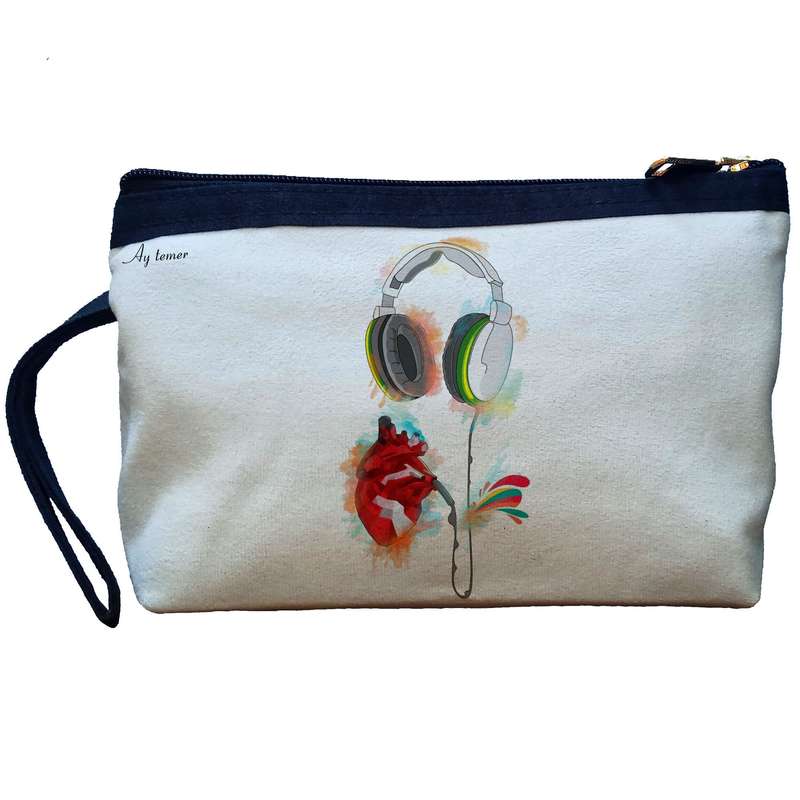 کیف لوازم آرایش زنانه آی تمر مدل موسیقی و احساس کد 235