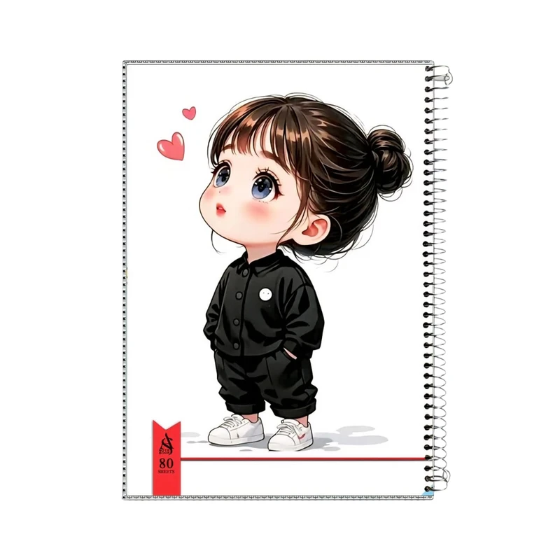 دفتر مشق 80 برگ مدل فانتزی کد fa02