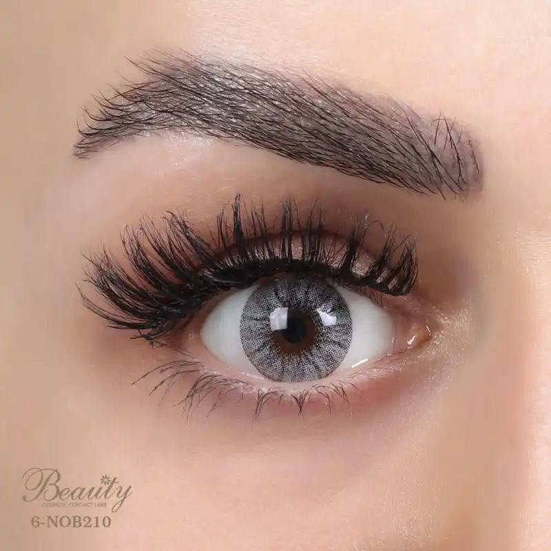 لنز بیوتی شماره 6 مدل NOB210 رنگ خاکستری روشن