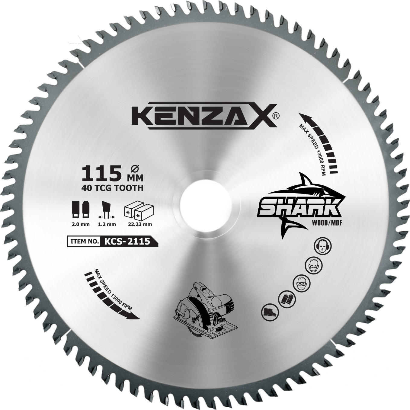 تیغ اره دیسکی کنزاکس سری SHARK مدل KCS-2115 تیغ اره دیسکی کنزاکس سری SHARK مدل KCS-2115