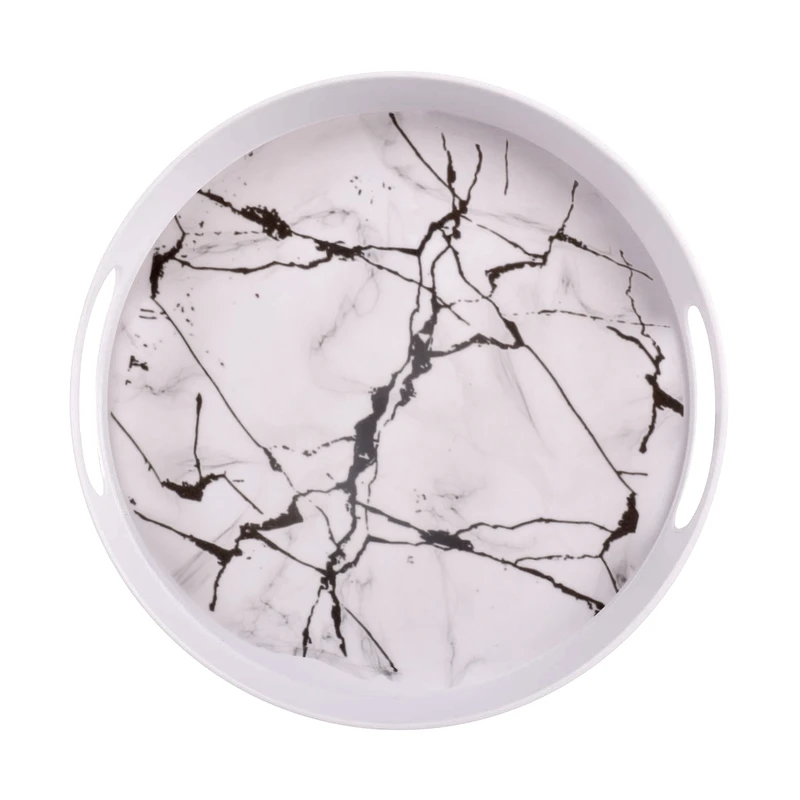 سینی دسته دار مهروز مدل 916 مرمر سایز 25×25 سانتی متر