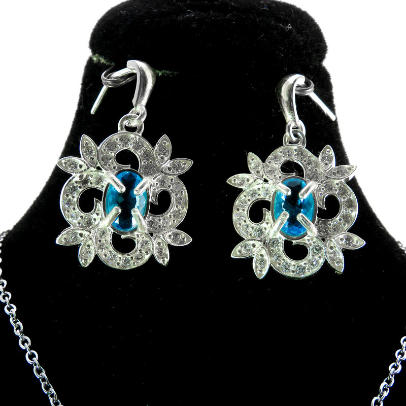 نیم ست نقره زنانه کد AV135 نیم ست نقره زنانه کد AV135