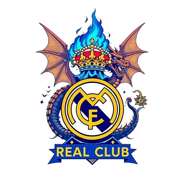   استیکر پارچه و لباس پاد آفرین طرح باشگاه رئال مادرید کد 3978