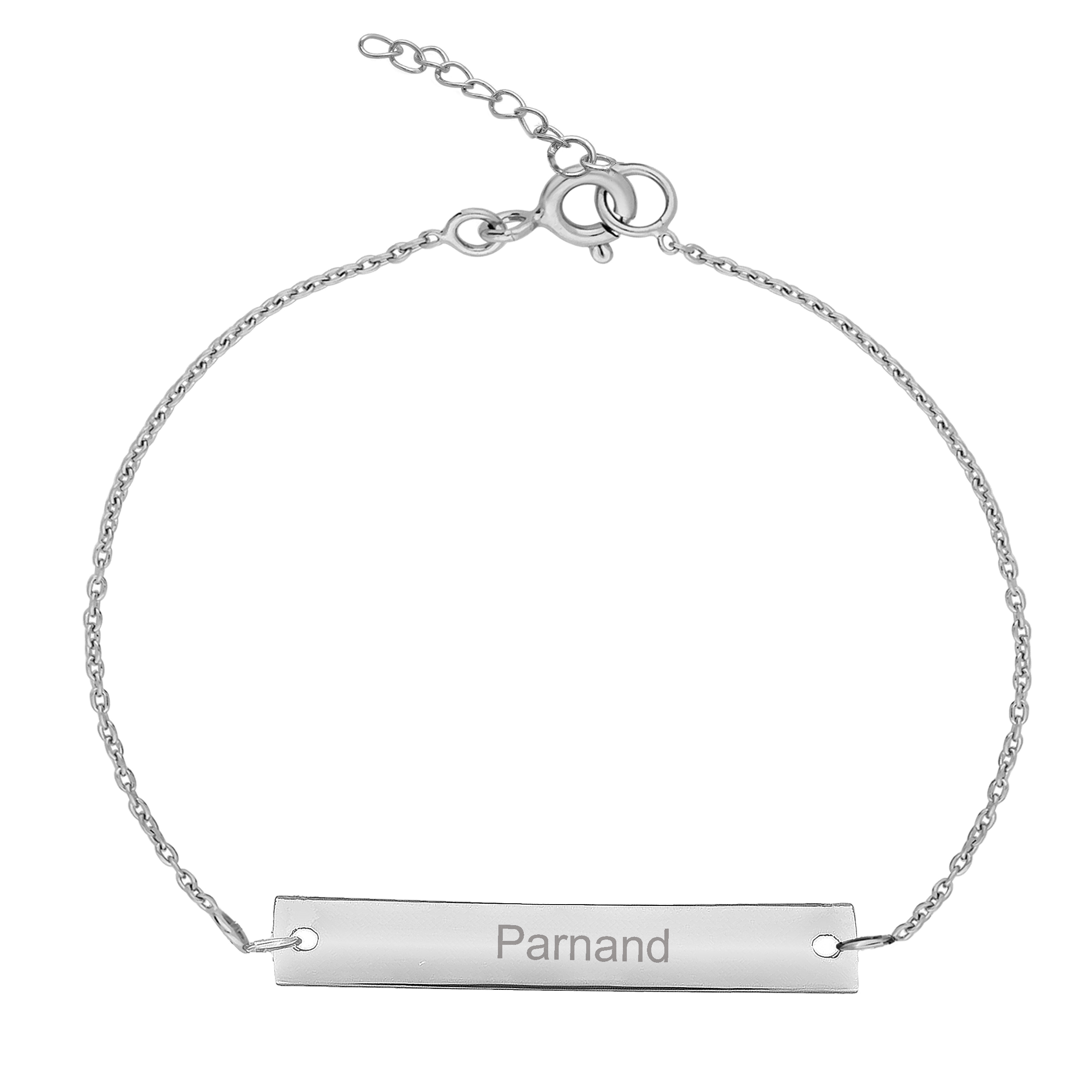 دستبند نقره زنانه ترمه ۱ مدل پرند کد DN 1043