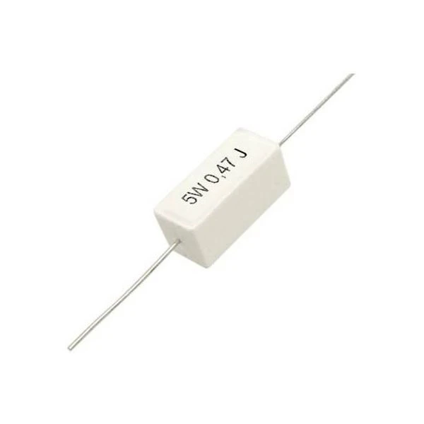 مقاومت آجری 0.47 اهم 5 وات کد 647 بسته 4 عددی