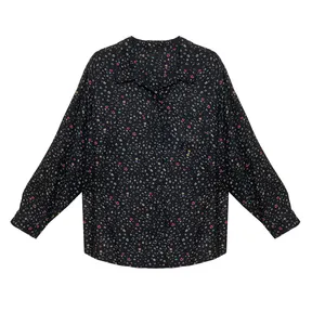 شومیز آستین بلند یقه برگردان زنانه مدل 6212