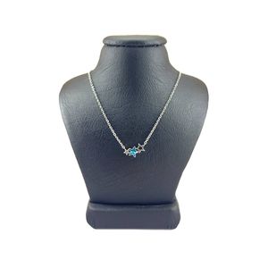 گردنبند نقره زنانه سواروسکی مدل ستاره خطی کد 544512