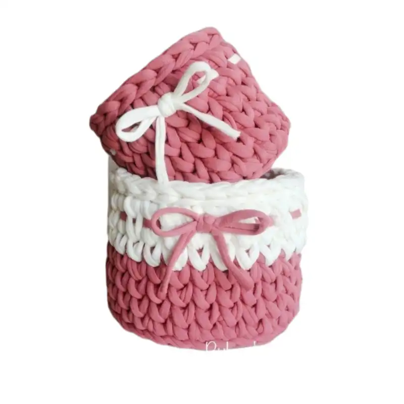 سبد قلاب بافی تریکو کد 013 مجموعه 2 عددی