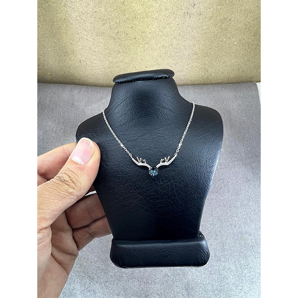 گردنبند نقره زنانه سواروسکی مدل شاخ گوزن جواهری کد 158942