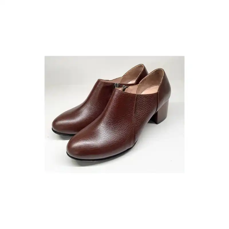 کفش زنانه سرزمین چرم مدل کد 1448 رنگ قهوه ای