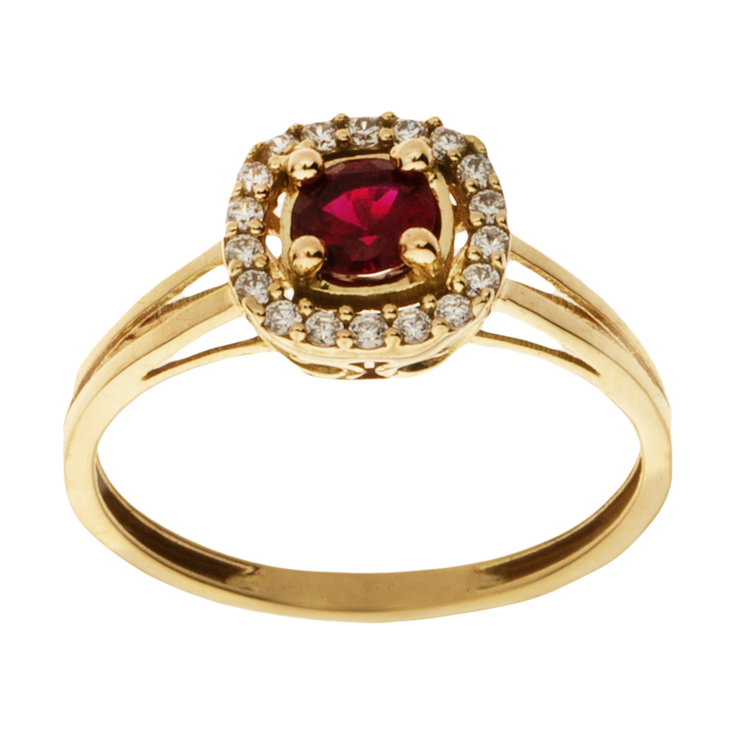 انگشتر طلا 18 عیار زنانه میو گلد مدل GD967-55