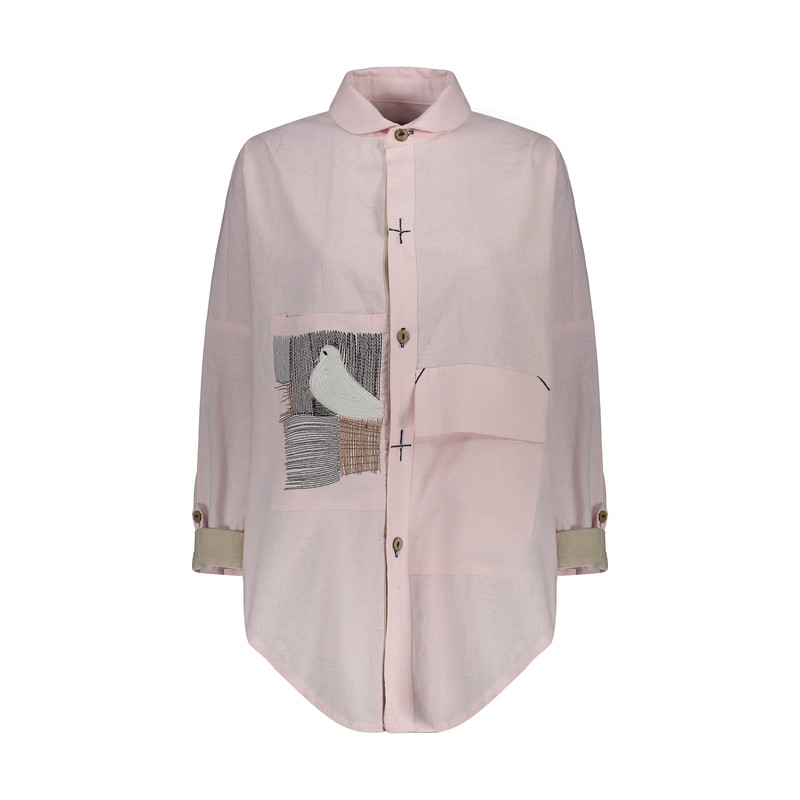 تونیک زنانه کلوتو مدل BIRD SHIRT - PNK