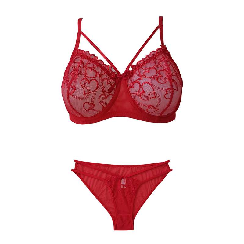 ست شورت و سوتین زنانه مدل قلبی کد SHT3103 