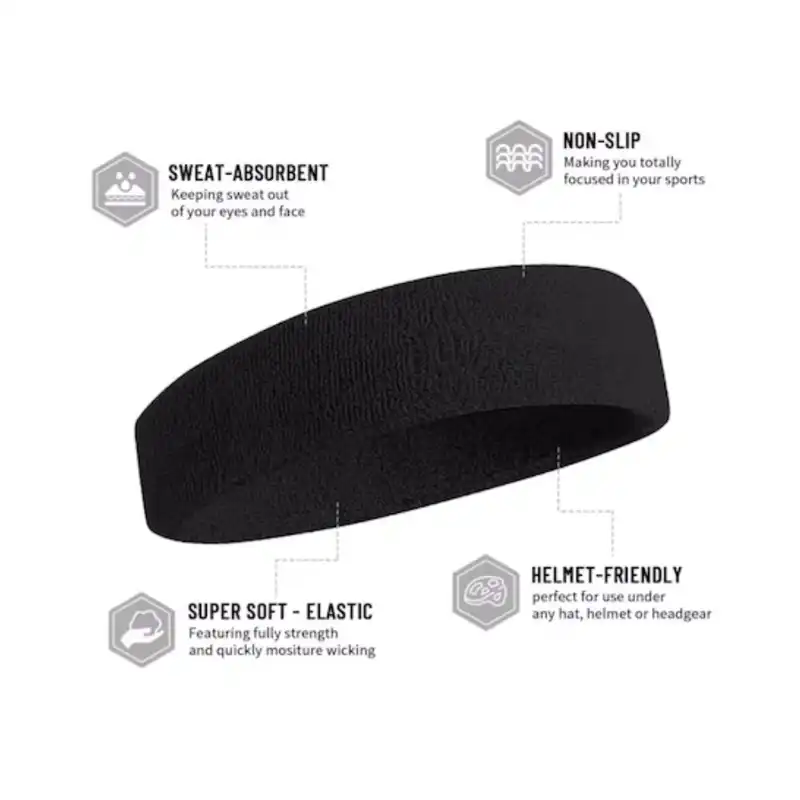 هدبند ورزشی مدل حوله ای