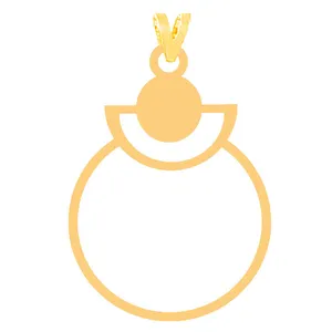 آویز گردنبند طلا 18 عیار زنانه الن نار مدل N31578