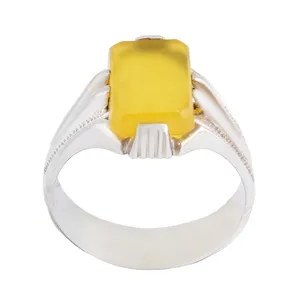 انگشتر نقره مردانه بازرگانی میلادی مدل عقیق شرف الشمس رکاب دست ساز کد AM_2652