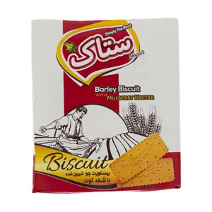 بیسکویت جو با شهد توت ستاک مقدار 180 گرم  