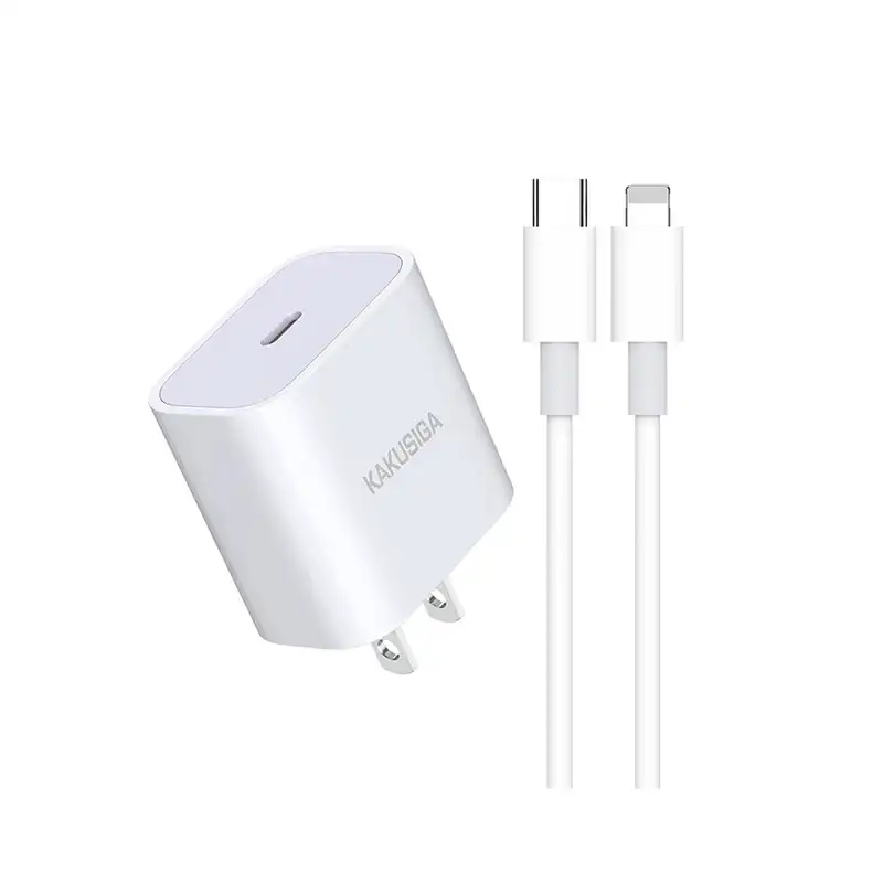 شارژر دیواری 20 وات کاکوسیگا مدل KSC-819 PD به همراه کابل تبدیل لایتنینگ