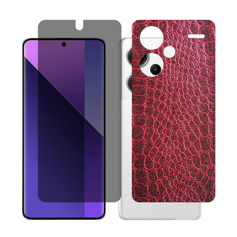 محافظ صفحه نمایش حریم شخصی گلس مدل Together مناسب برای گوشی موبایل شیائومی Redmi Note 13 Pro Plus به همراه برچسب پوششی پشت گوشی