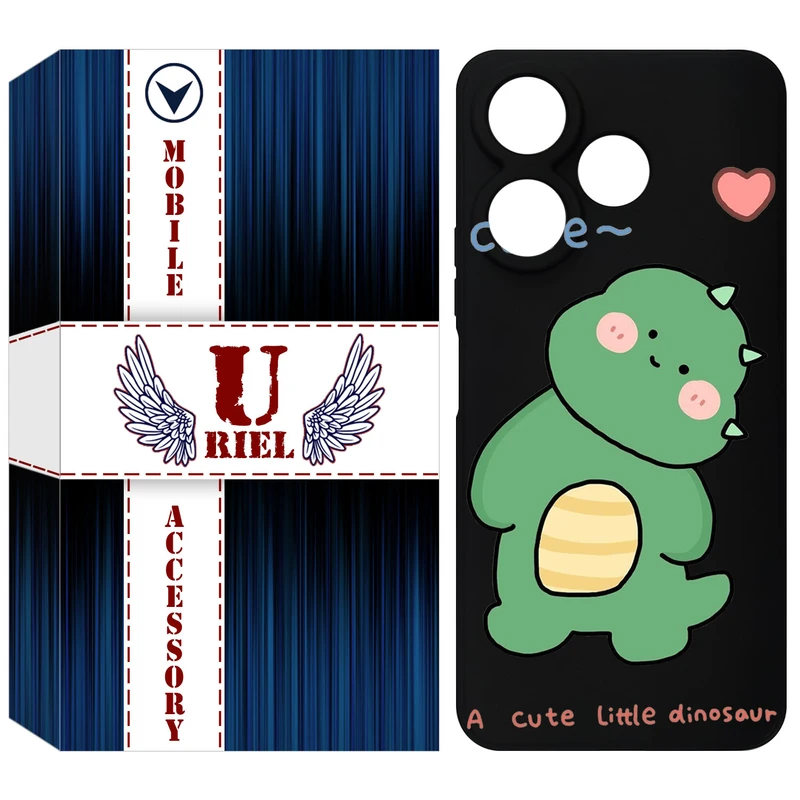 کاور یوریل قاب مدل KSH کد 3 طرح دایناسور مناسب برای گوشی موبایل شیائومی Redmi 13 4G / Redmi 13 5G / Poco M6 4G