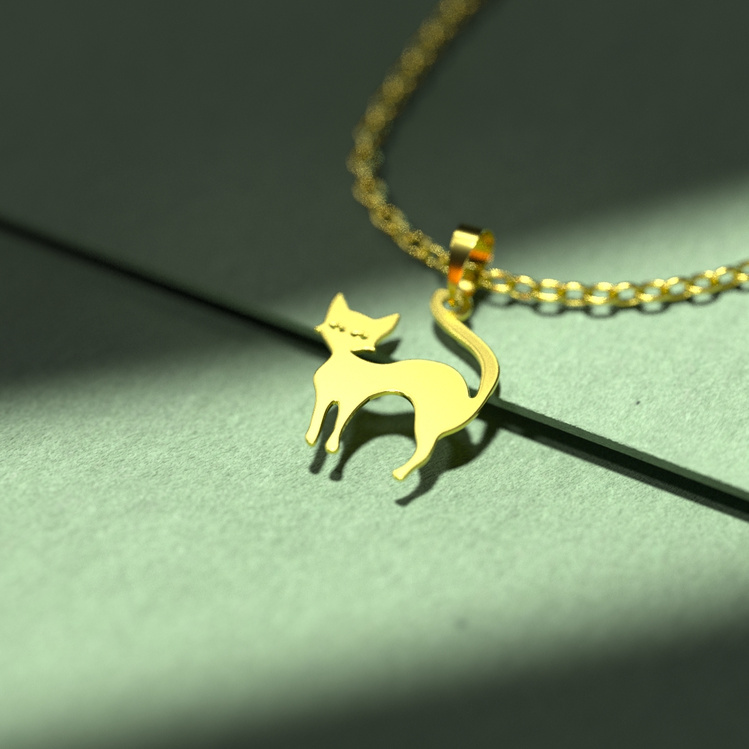 گردنبند طلا 18 عیار زنانه مدوپد مدل هالووین کد G3-1-1102