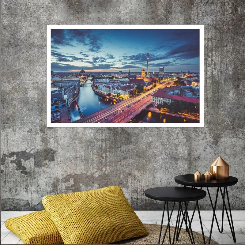 تابلو بکلیت طرح منظره شهر برلین مدل W-S2945