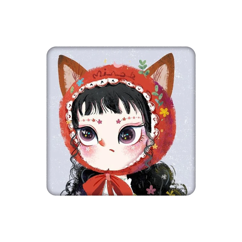 زیرلیوانی طرح دختر گربه ای کد 4923411