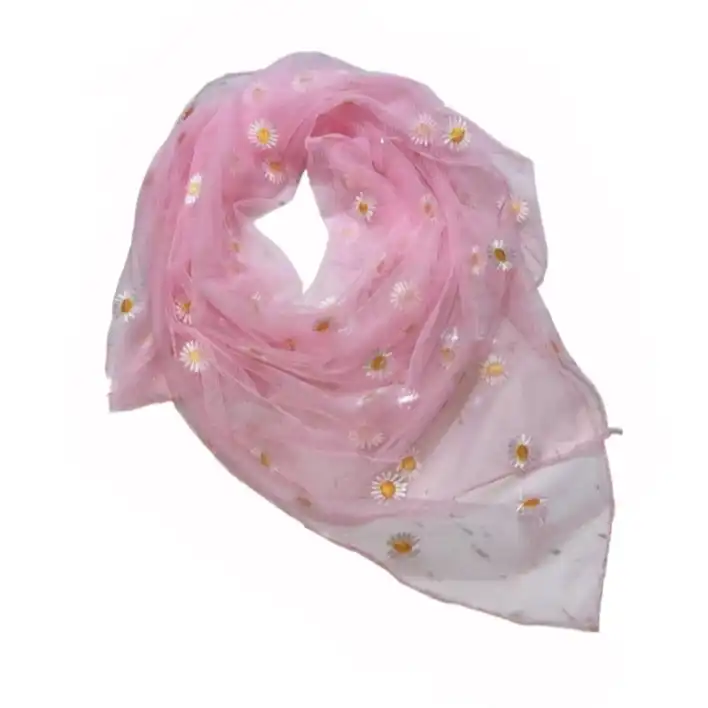 روسری زنانه مدل مینی طرح بابونه