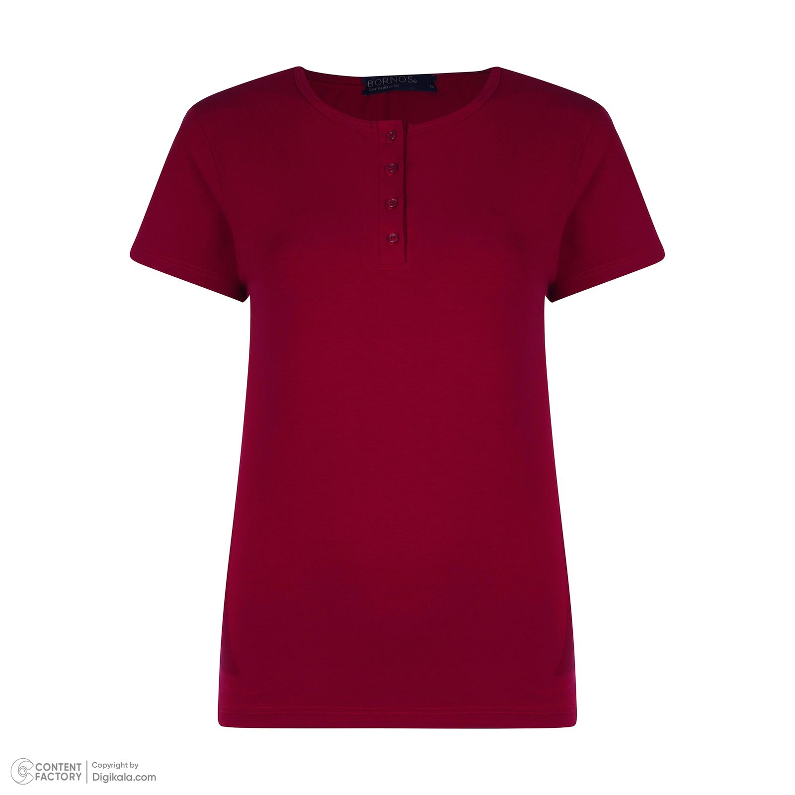 تی شرت آستین کوتاه زنانه برنس مدل رونا-72 رنگ قرمز -  - 2