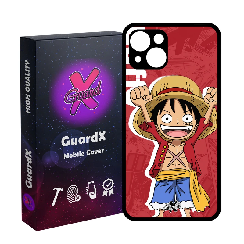 کاور گارد ایکس طرح One Piece Luffy Anime مدل Glass10470 مناسب برای گوشی موبایل اپل iPhone 13