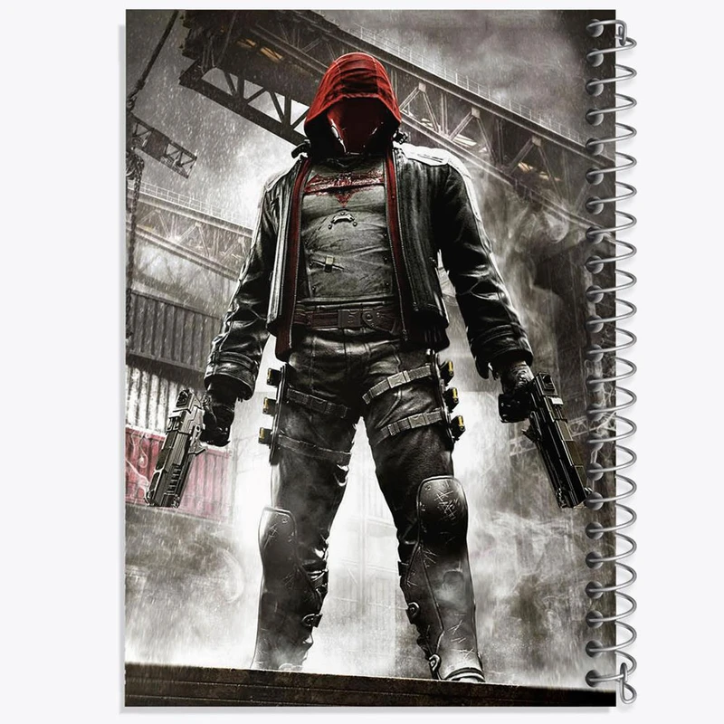 دفتر ژورنال نویسی 50 برگ خندالو مدل نقطه ای طرح بتمن شوالیه آرخام Batman Arkham knight کد 30276