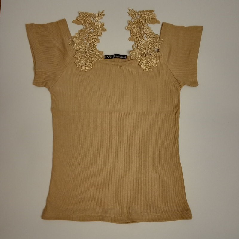 بلوز آستین کوتاه زنانه پی اند اس
مدل سرشانه گیپور