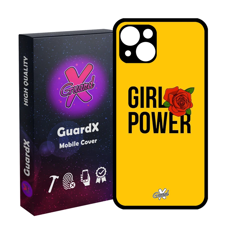 کاور گارد ایکس طرح Girl Power مدل Glass10037 مناسب برای گوشی موبایل اپل iPhone 13