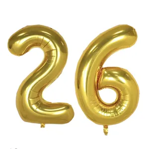 بادکنک فویلی پارتی لند تهران طرح عدد بیست و شیش کد twenty six26 بسته 2 عددی