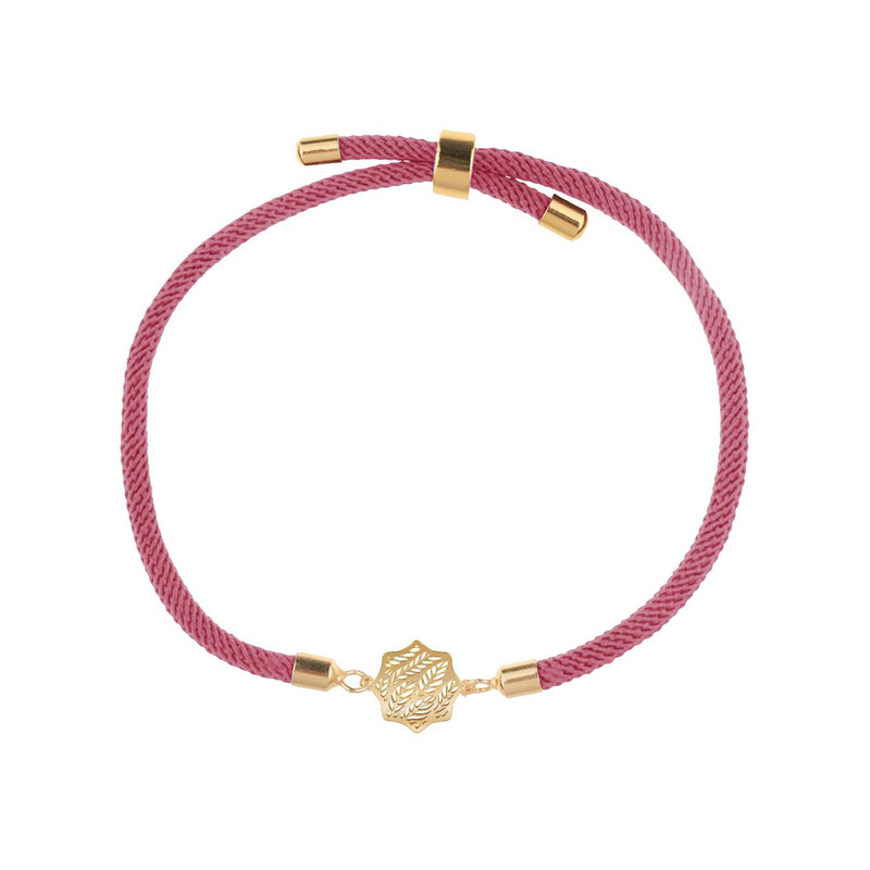 دستبند طلا 18 عیار زنانه مدوپد مدل برگ کد D22-10236