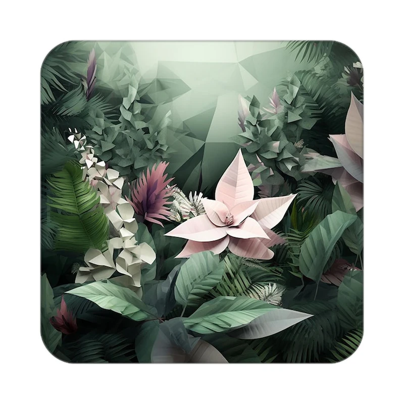 زیر لیوانی کاکتی طرح گل مدل mp16196