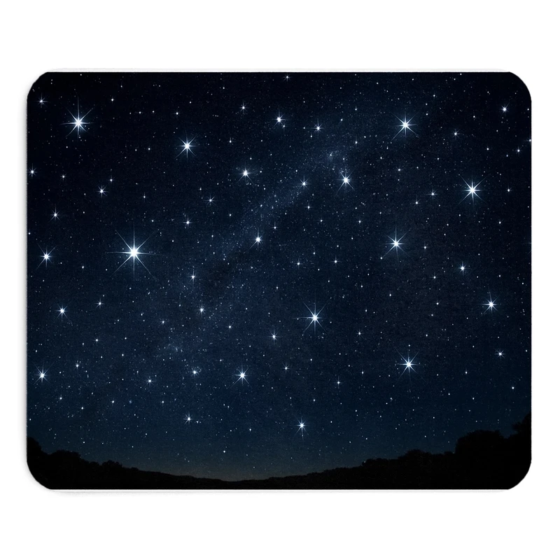 ماوس پد طرح شب پرستاره سایز 19x24 سانتی متر