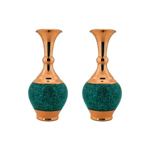 گلدان فیروزه کوبی طرح گوی دار کد f11مدل 20 بسته دو عددی