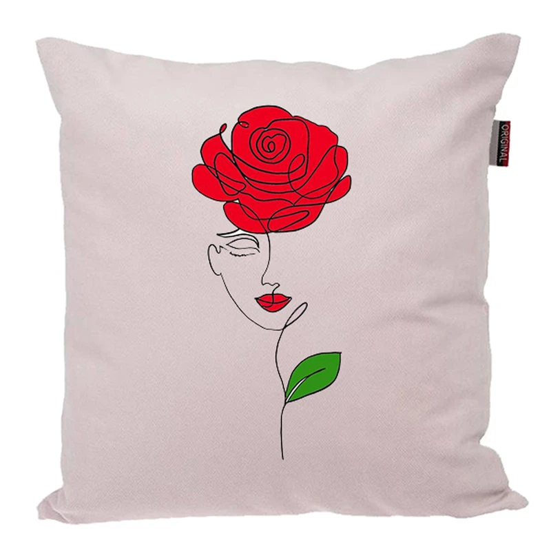 کوسن ناریکو مدل فانتزی طرح گل مینیاتوری کد 05641