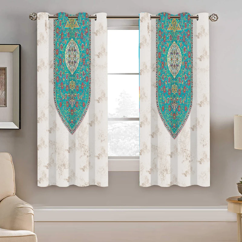 پرده نیروانا طرح سنتی مدل هازان کد 8941 سایز 140×200 سانتی متر