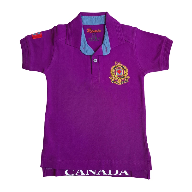 پولوشرت آستین کوتاه پسرانه مدل کانادا