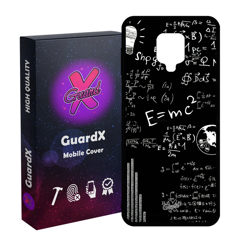 کاور گارد ایکس طرح فیزیک مدل Glass10516 مناسب برای گوشی موبایل شیائومی Redmi Note9 Pro/Note 9 Pro Max/Redmi Note 9S/MI Poco M2 Pro