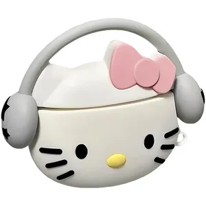 کاور والکری طرح Headphone Kitty مناسب برای کیس اپل ایرپاد 4 / 4ANC