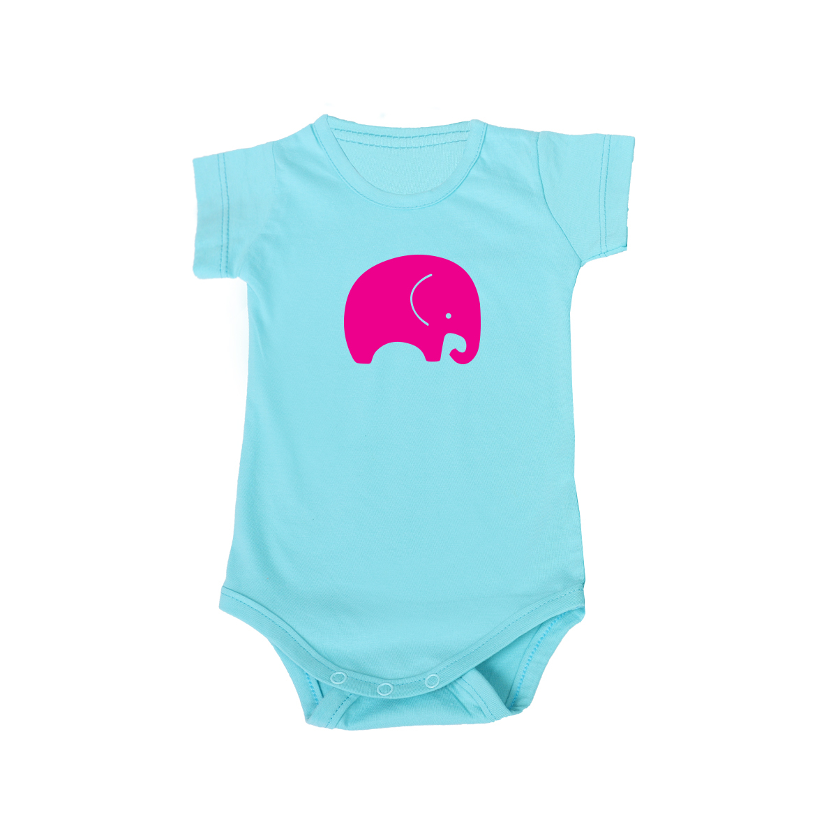 بادی آستین کوتاه نوزادی مدل فیل کد fil-b-1