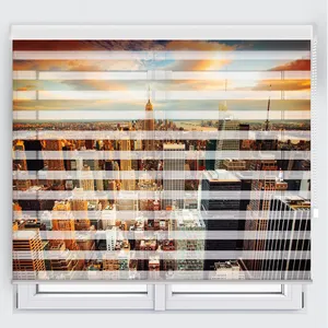 پرده زبرا مدل TD-44 سایز 160x150 سانتی متر