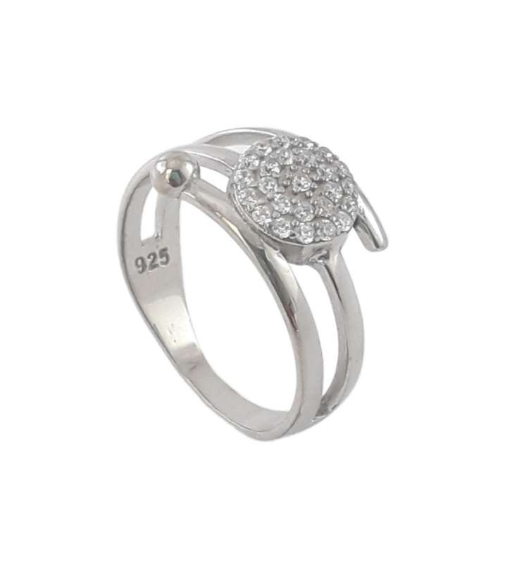 انگشتر نقره زنانه مدل تیناس کد 02