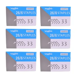 سوزن منگنه واشین کد01 سایز 26/6 بسته 6000 عددی